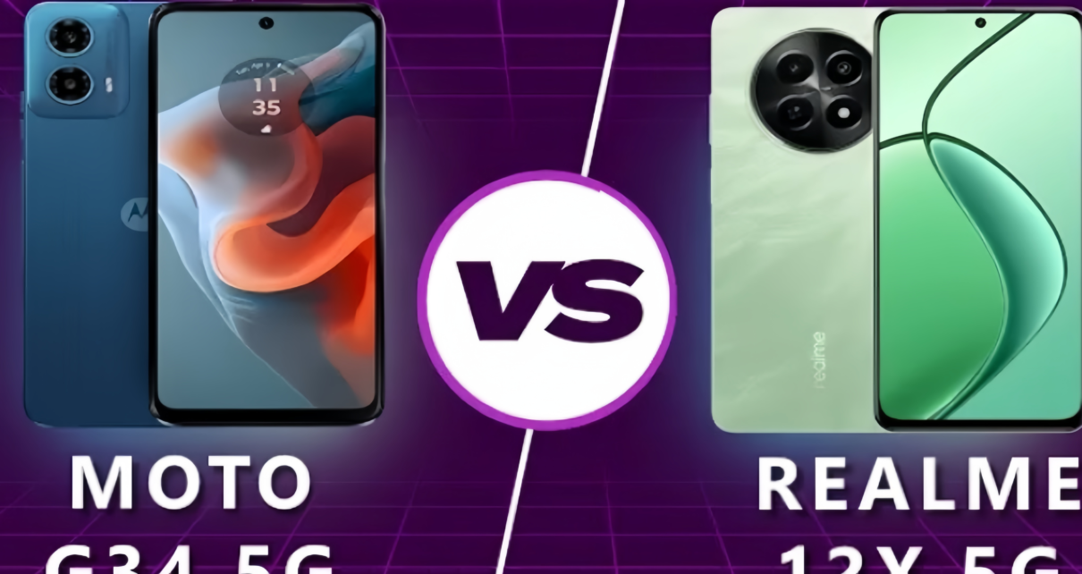 Realme12x vs Moto G34